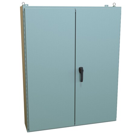 Hammond 3 Point Latch with Keyed Handle Electrical Enclosures, 60.13 in H, 10.69 in D, 48.06 in W, 12 1422B10